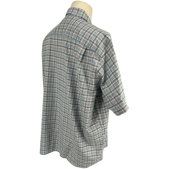 2 Orvis Mens Classic Fit Short Sleeve Plaid Button Down Shirts Wrinkle Free XXL - Picture 8 of 14